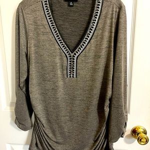 AB Studio Beaded Blouse